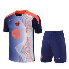 Barcelona Training  Fans Kits Blue   1:1 Quality Soccer Jersey 25-26 (Kids And Man )