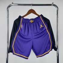 Retro Los Angeles Lakers Jordan Purple 1:1 Quality NBA Pants  2023