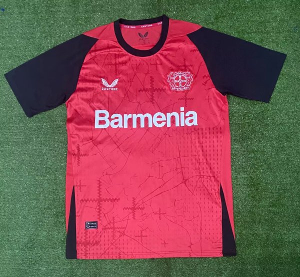Leverkusen home  Fans 1:1 Quality Soccer Jersey  24-25