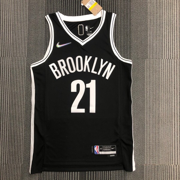 Brooklyn Nets Black #21 ALDRIDGE 1:1 Quality NBA  Season Jerseys 75 Year