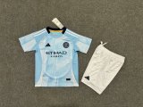 New York City  home kids  1:1 Quality Soccer Jersey   25-26