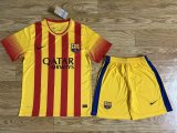 Retro Barcelona  kits suit   Away Yellow 1:1  2013-2014