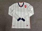 Bari Special Edition White Long sleeve Fans  1:1 Quality Soccer Jersey   24-25
