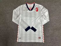 Bari Special Edition White Long sleeve Fans  1:1 Quality Soccer Jersey   24-25