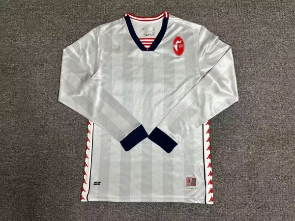Bari Special Edition White Long sleeve Fans  1:1 Quality Soccer Jersey   24-25