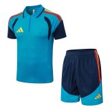Adidas Clover  (Spain) Training Blue With Pants Sets Player 1:1 Quality Soccer Jersey  26-27（2026）