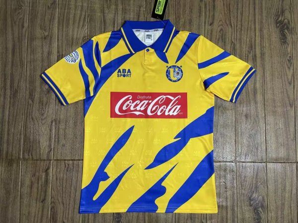 Retro Tiger Home 1:1 Quality Soccer Jersey   1995-1996