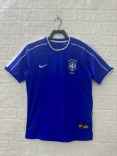 Retro Brazil Away  1:1 Quality Soccer Jersey  1998