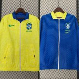 Brazil Two-sided  Windbreaker 1:1 Quality Soccer Jersey 25-26