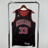 Chicago Bulls JORDAN Black  #33  PIPPEN 1:1 Quality NBA Jerseys  2026