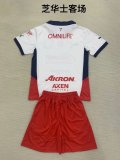 Chivas (Guadalajara )  away Kids  1:1 Quality Soccer Jersey  24-25