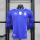 Argentina away Long Sleeve  Player  1:1 Quality Soccer Jersey  24-25（With Gold Patch）