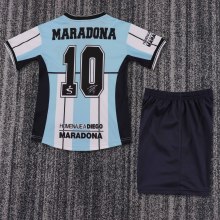 Retro Argentina Maradona Commemorative home Kids 1:1 Quality Soccer Jersey  2000