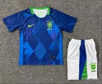Brazil Away Kids   Fans 1:1 Quality Soccer Jersey  26-27 (2026)