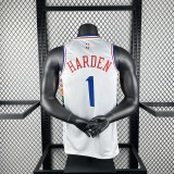 Philadelphia 76ers   City Edition #1  HARDEN NBA Jerseys  2025