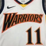 Golden State Warriors  V-neck White #11 THOMPSON  1:1 Quality NBA Season Jerseys 2009-2010