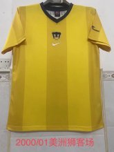 Retro Pumas  awayt 1:1 Quality Soccer Jersey   2000-2001
