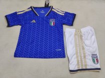 Italy Home Kids Fans 1:1 Quality Soccer Jersey 26-27 (2026)