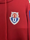 Universidad de Chile Hoodie Red   Jacket  Tracksuit  1:1 Quality Soccer Jersey  26-27