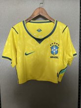 Brazil Home Women Fans 1:1 Quality Soccer Jersey  26-27 (2026)