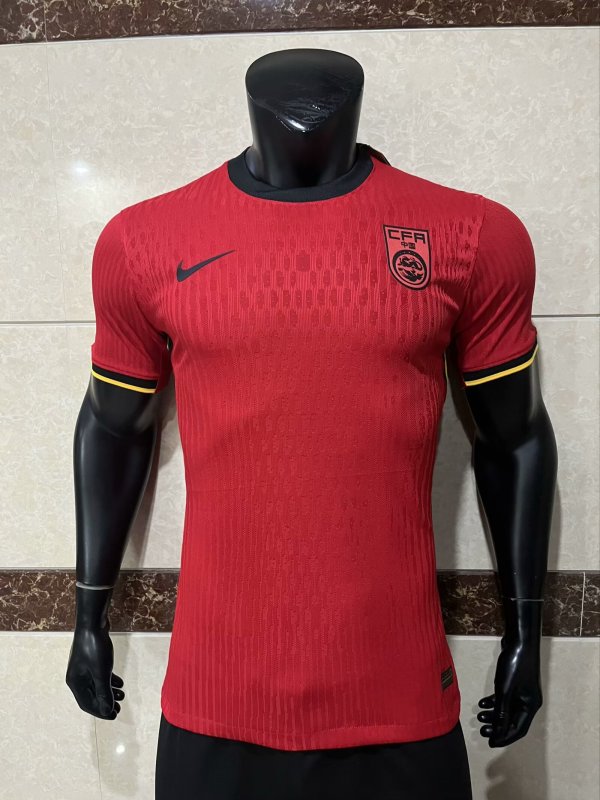 China home Player 1:1 Quality Soccer Jersey  24-25