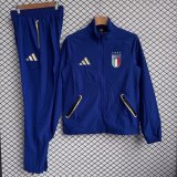 Italy Windbreaker Sets With pants  Blue 1:1 Quality Soccer Jersey  26-27 (2026)