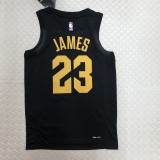 Cleveland Cavaliers black 23 James  Round-neck   NBA Jerseys 2023