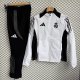 Real Madrid  Windbreaker Sets With pants  White 1:1 Quality Soccer Jersey  25-26