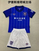 Ipswich  home  kids 1:1 Quality Soccer Jersey   24-25