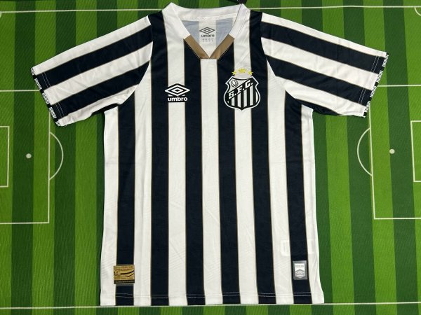 Santos away fans 1:1 Quality Soccer Jersey   24-25