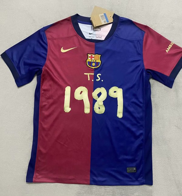 Barcelona home 1989  Special Edition fans 1:1 Quality Soccer Jersey 24-25
