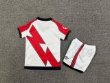 Rayo Vallecano Home Kids 1:1 Quality Soccer Jersey   25-26