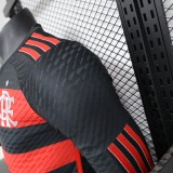 Flamenco home Long sleeves player  1:1 Quality Soccer Jersey   24-25