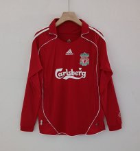 Retro Liverpool Long Home  1:1 Quality Soccer Jersey   2006-2008