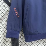Barcelona Windbreaker  Dark Blue 1:1 Quality Soccer Jersey  25-26