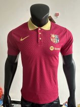 Barcelona  Training Clothes Red Player  1:1 Quality Soccer Jersey 25-26