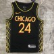 Chicago Bulls City Edition  Black #24 MARKKANEN 1:1 Quality NBA  Season Jerseys  2021
