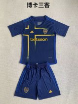 Boca Juniors fourth away kids 1:1 Quality Soccer Jersey  24-25