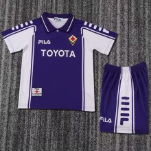Retro Florence home Kids 1:1 Quality Soccer Jersey  1999-2000