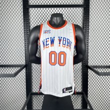 New York Knicks  White #00  CLARKSON   NBA Jerseys  2025