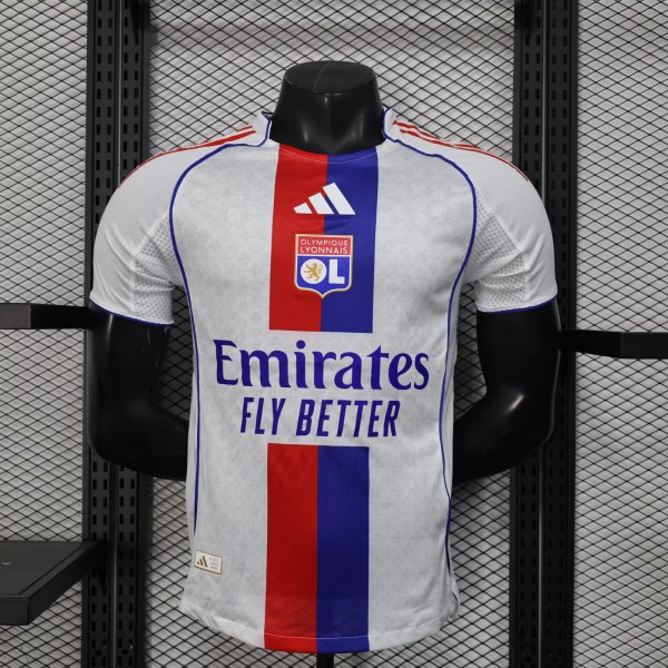 Olympique Lyonnais（OL）Home player  1:1 Quality Soccer Jersey  25-26