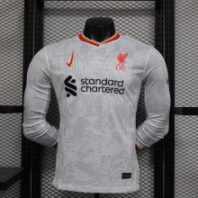 Liverpool third away Long Sleeve  player  1:1 Quality Soccer Jersey   24-25