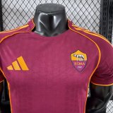 Roma Home Player 1:1 Quality Soccer Jersey   25-26