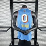 ALL STAR baby blue #0 LILLARD NBA  Jerseys  2025