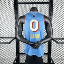 ALL STAR baby blue #0 LILLARD NBA  Jerseys  2025