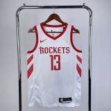 Houston Rockets Reward Edition White #13 HARDEN 1:1 Quality NBA  Season Jerseys 2019