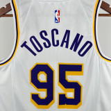 Los Angeles Lakers White #95 TOSCANO 1:1 Quality NBA Season Jerseys 2023