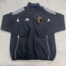 Belgium  Windbreaker  Black 1:1 Quality Soccer Jersey  25-26