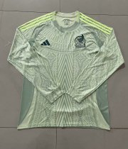 Mexico away Long Sleeve Fans  1:1 Quality Soccer Jersey   24-25