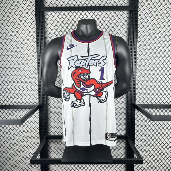 Retro Toronto Raptors  White #1 MCGRADY 1:1 Quality NBA  Season Jerseys 2026
